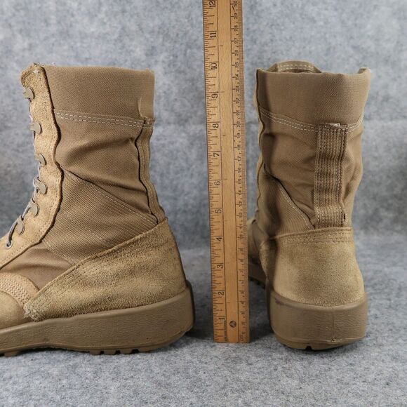 McRae Boots Mens 11.5 Combat Military Hot Weather Tactical Leather Vibram Brown - Picture 8 of 16